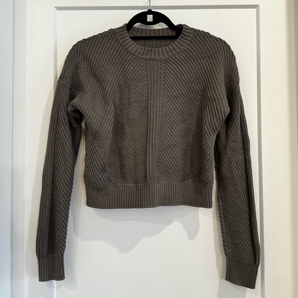 lululemon cropped crewneck sweater